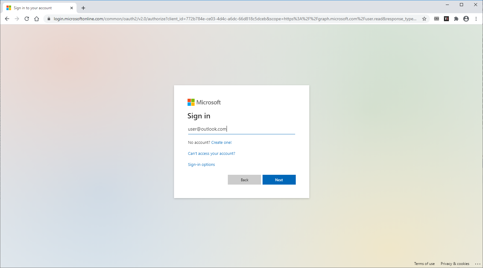 Microsoft Sign In